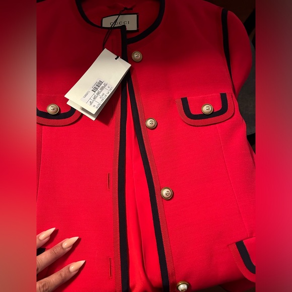 New with tags! GUCCI BLAZER. Pearl GG buttons. - Picture 5 of 6